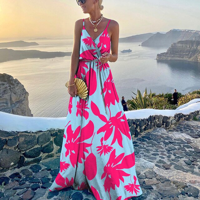 Boheemse Chic Zomerjurk Vrouwen - Mode Vibes