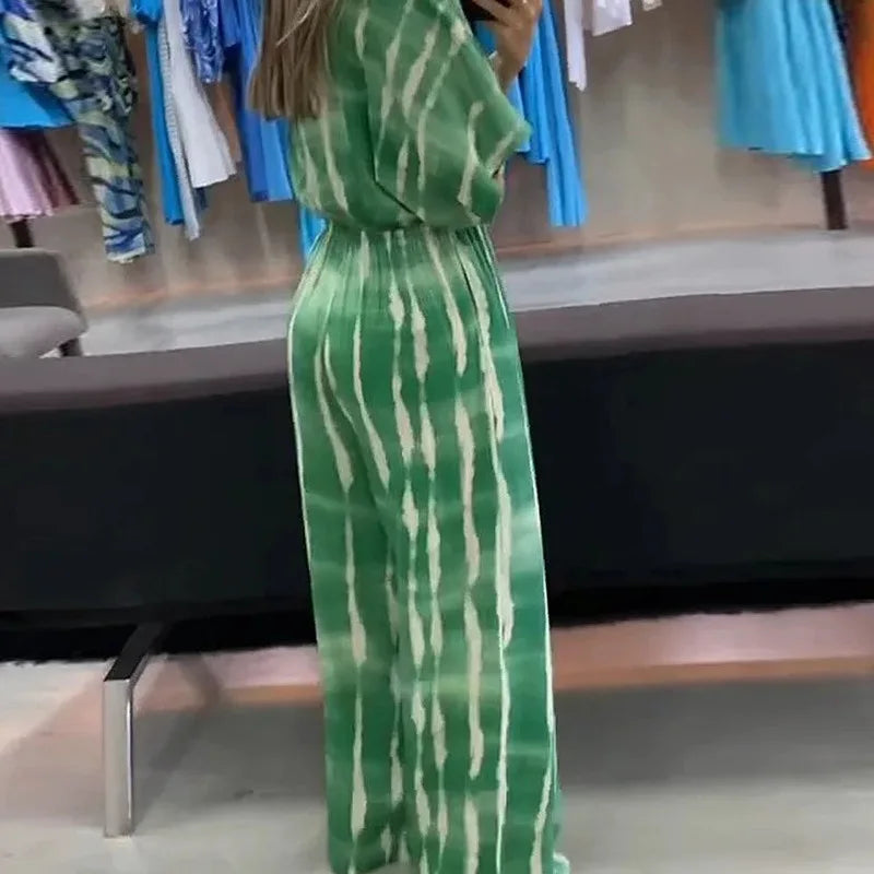 Zomer Wijde Pijpen Jumpsuit voor Dames