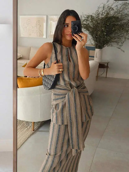 ModaStyle Elegante Gestreepte Rokken Set
