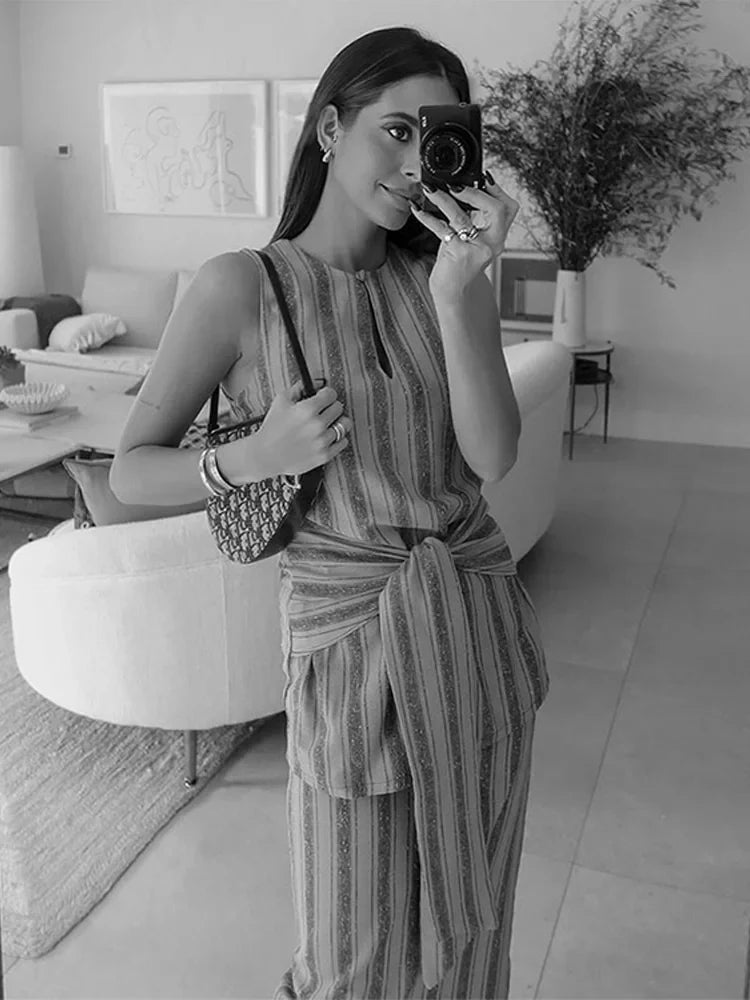ModaStyle Elegante Gestreepte Rokken Set