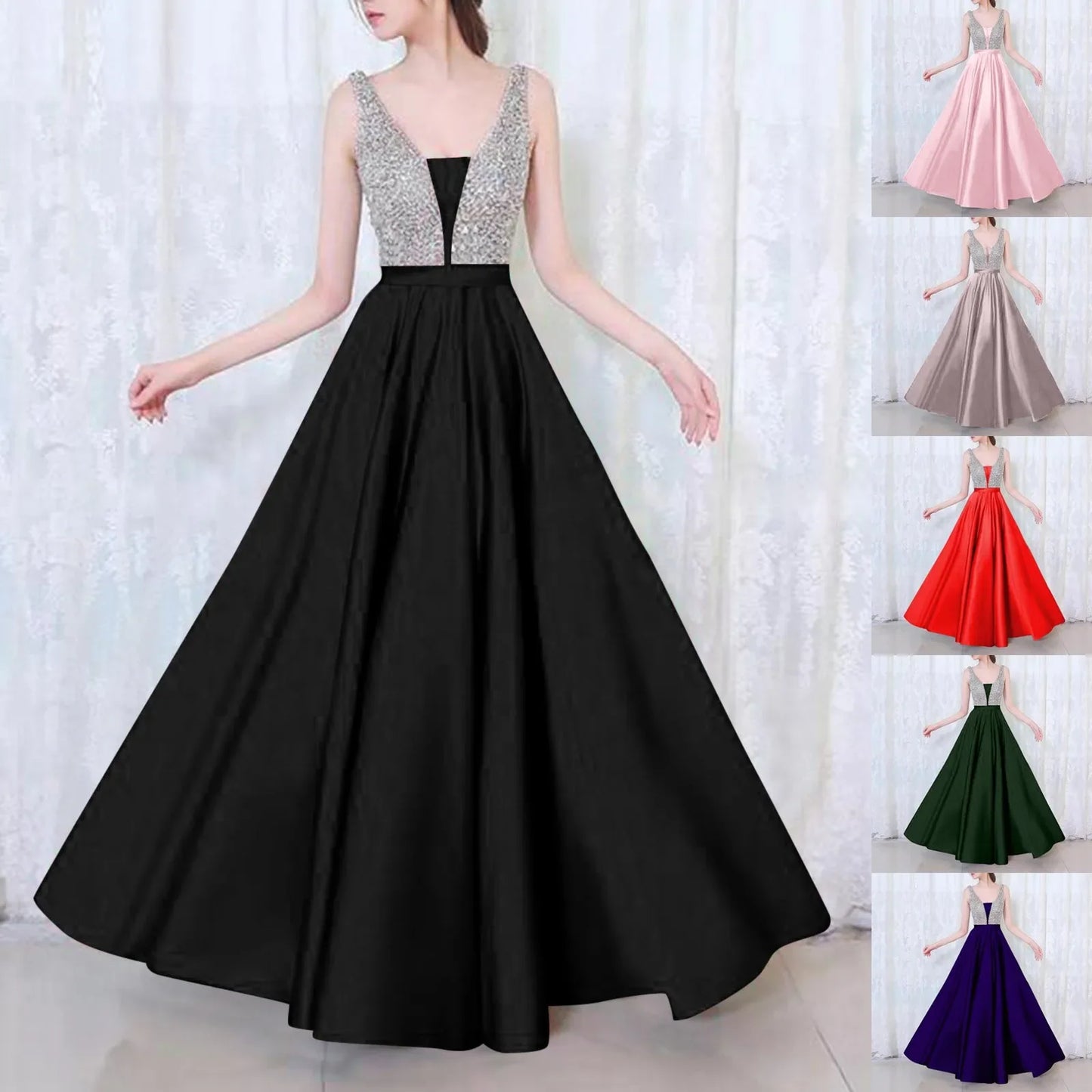 GlamourMode Sexy Off Shoulder Avondjurk voor Vrouwen