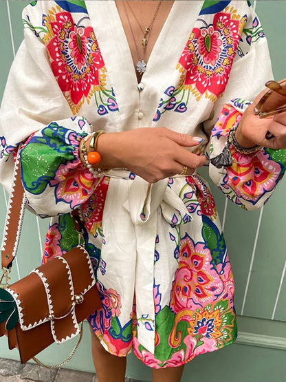 Stijlvolle Zomer Maxi Jurk met Elegant Print