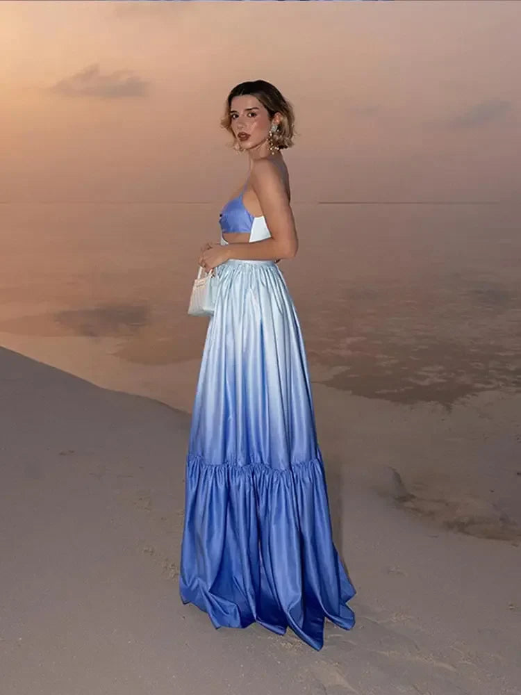 Luna Elegante Gradient Jurk