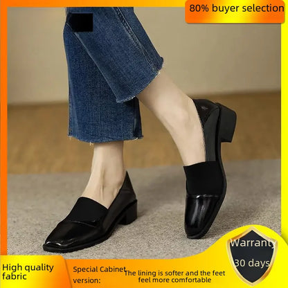 Chic Parisienne Vintage Lederen Schoenen