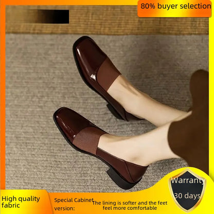 Chic Parisienne Vintage Lederen Schoenen