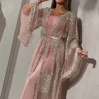 GlamourDames Elegante Glitter Avondjurk