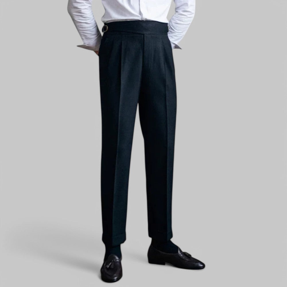 Ferruccio | Pantaloni classici a vita alta con gamba dritta