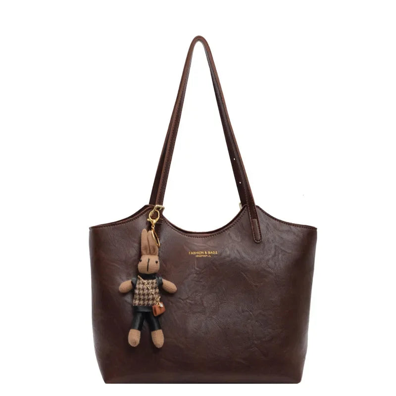 Elena Dames Zwarte Schoudertas | Vegan Leer, Vintage Stijl 2