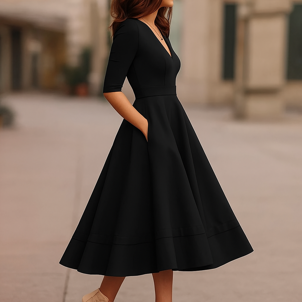 Elena | Abito midi elegante e ispirato al vintage 1
