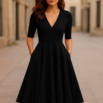 Elise | Tijdloze Retro Midi Jurk met Elegante Uitstraling 4