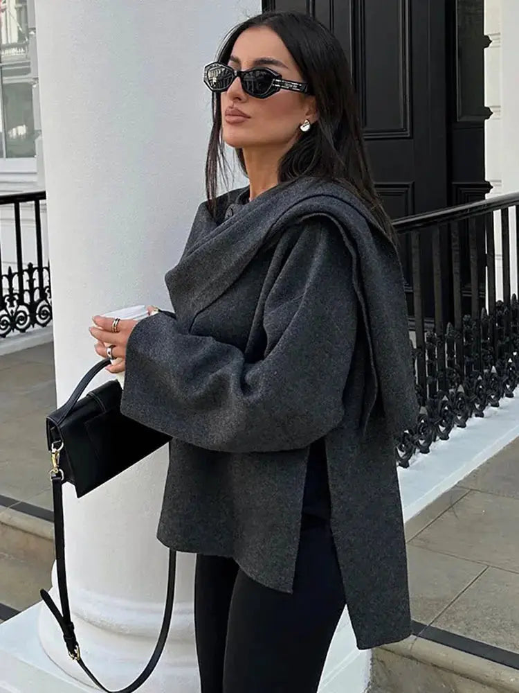 Elegante Cape Jas voor Dames - Tijdloos en Stijlvol - Mode Vibes