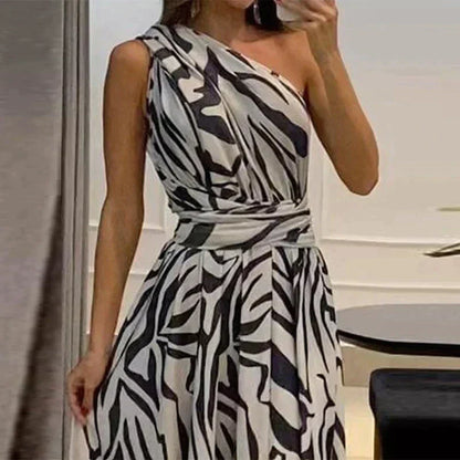 Jurk met Print Vrouwelijke Zomerjurk Modieus