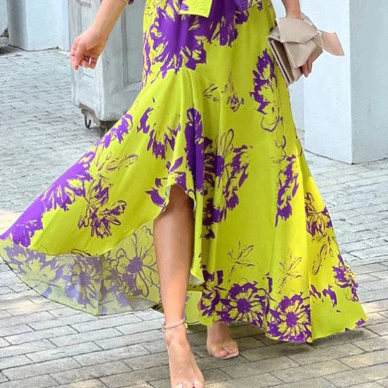Dames Jurk Zomerjurk Korte Jurk met Bloemen