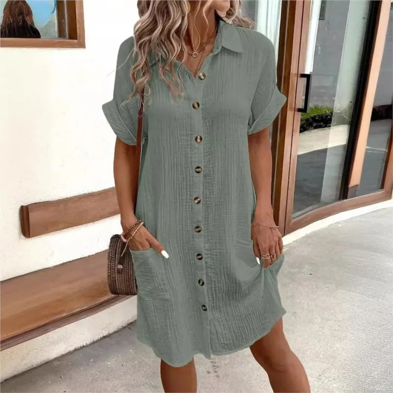 Elysia | Zomerjurk Dames – Ademend, Comfortabel & Elegant met Praktische Zakken 1