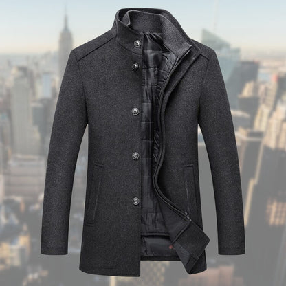 Heren Winterjas van Wolmix - Warm en Elegant