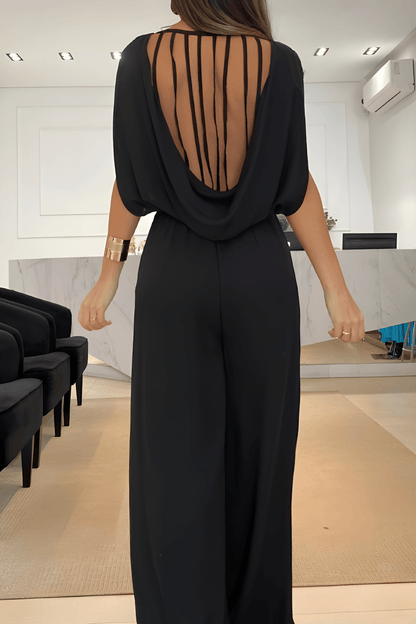 Mouwloze Jumpsuit met Wijdvallende Pijpen Zomerjurk