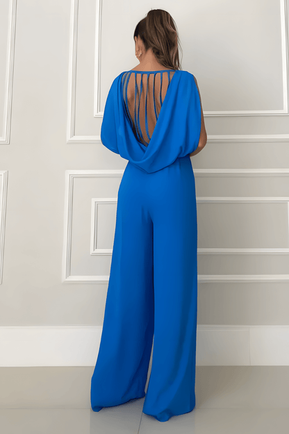 Mouwloze Jumpsuit met Wijdvallende Pijpen Zomerjurk