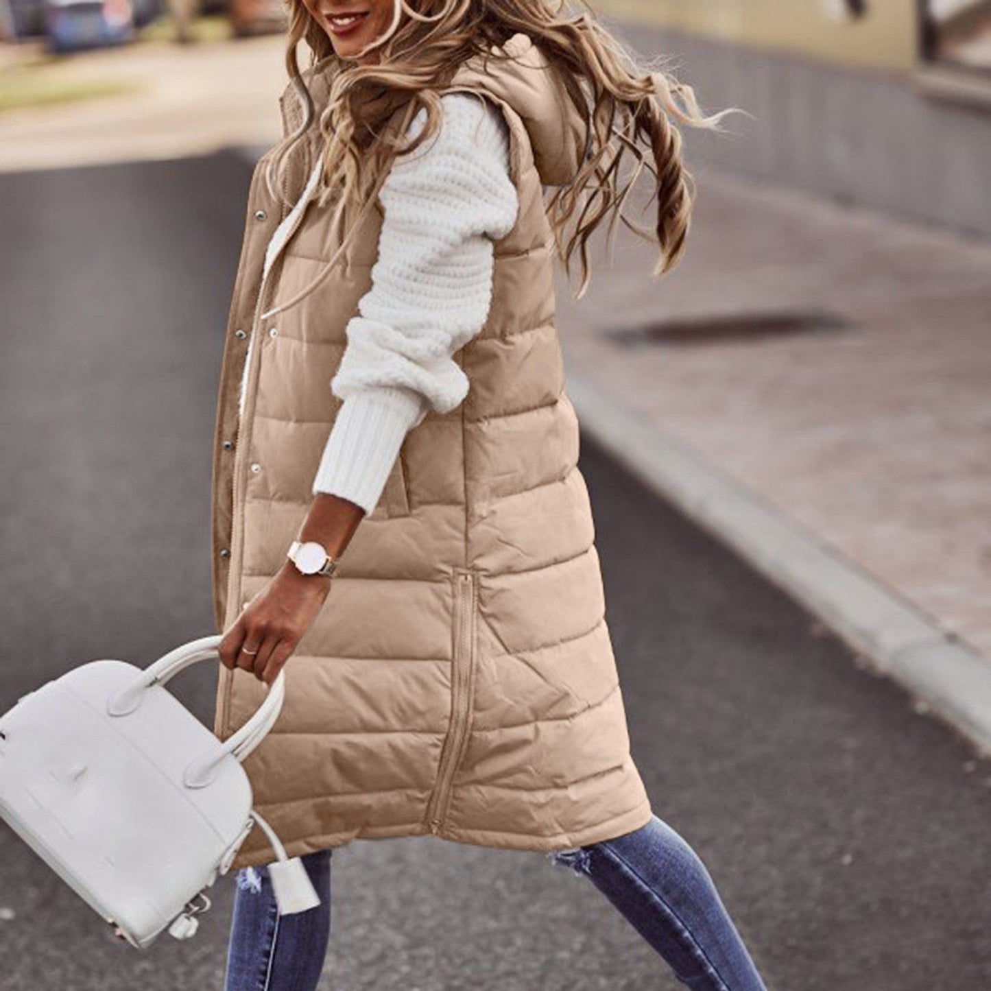 Erika | Langzaam vest met capuchon
