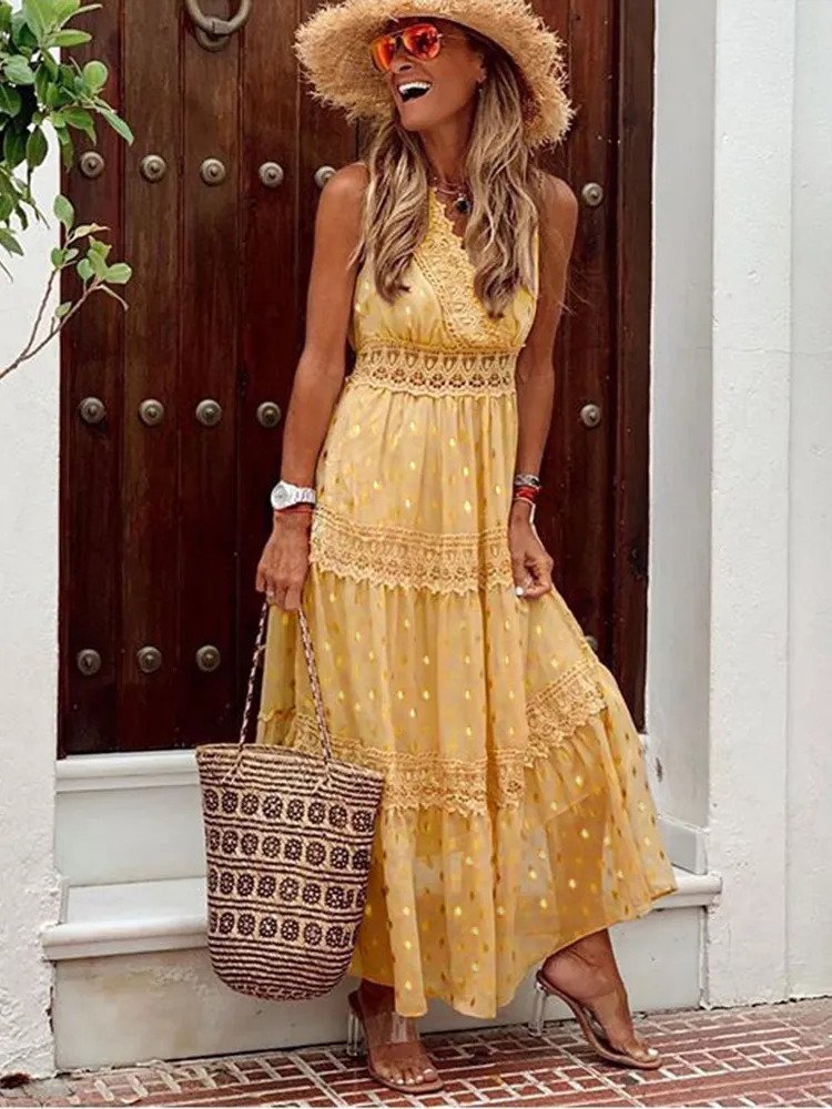 Maxi Dress - Vestiti Estivi Donna Boho-5