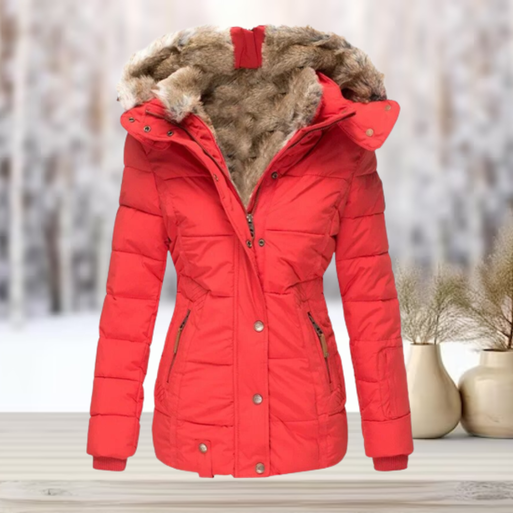 Eulalia Dames Winterjas | Waterafstotend, Elegante Gewatteerde Jas 5