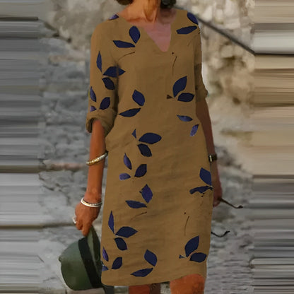 Evi | Abito estivo da donna con scollo a V che valorizza la figura 6