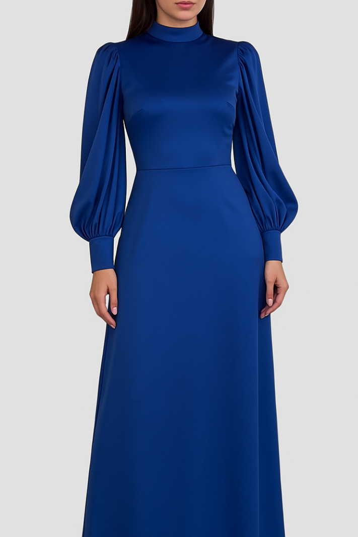 Maxi Jurk Geplisseerd Elegante Vrouwelijke Zomerjurk