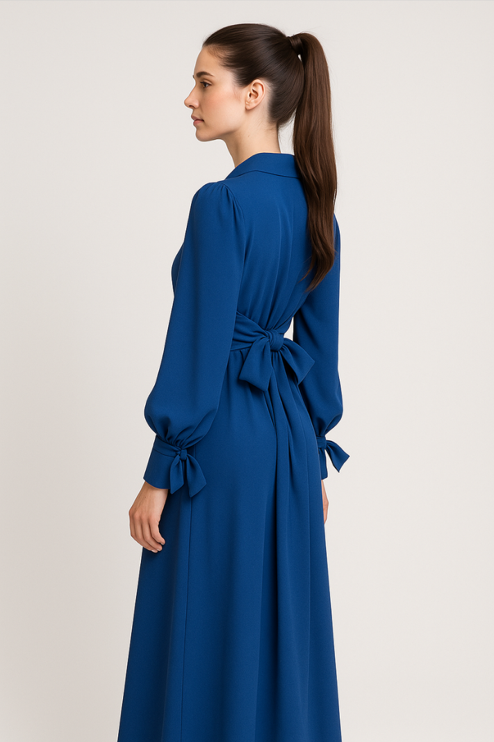 Maxi Jurk Geplisseerd Elegante Vrouwelijke Zomerjurk