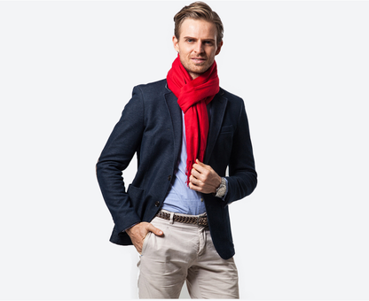 Rode Kasjmier Sjaal Zachte Warme Luxe Shawl