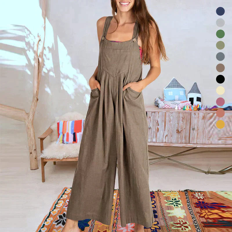 Mouwloze Jumpsuit Dames Zomerkleding - Mode Vibes
