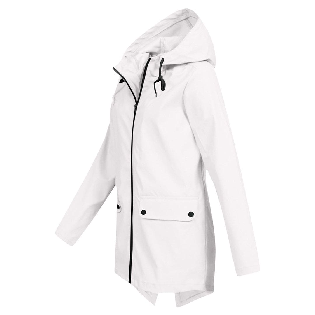 Waterdichte Dames Regenjas met Capuchon Modern Design