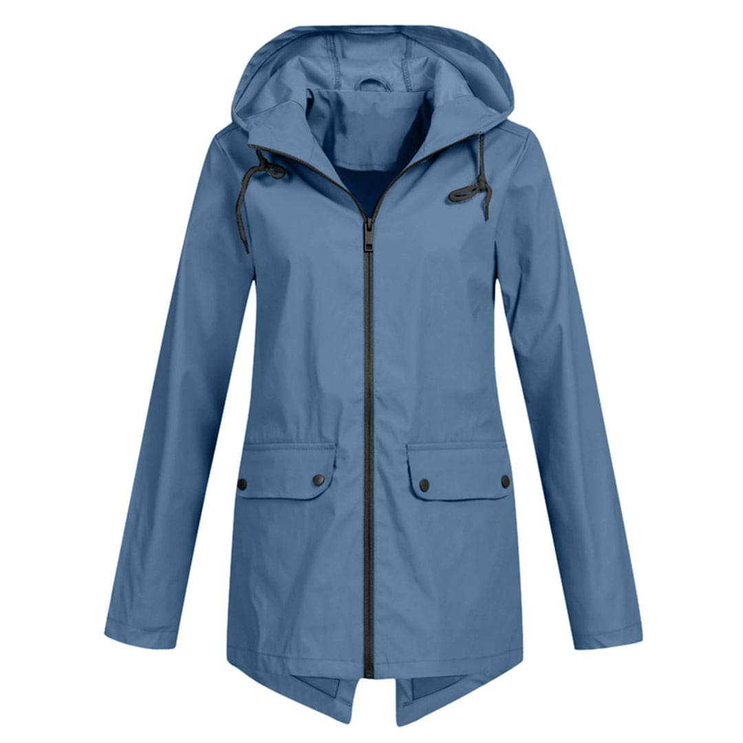 Waterdichte Dames Regenjas met Capuchon Modern Design