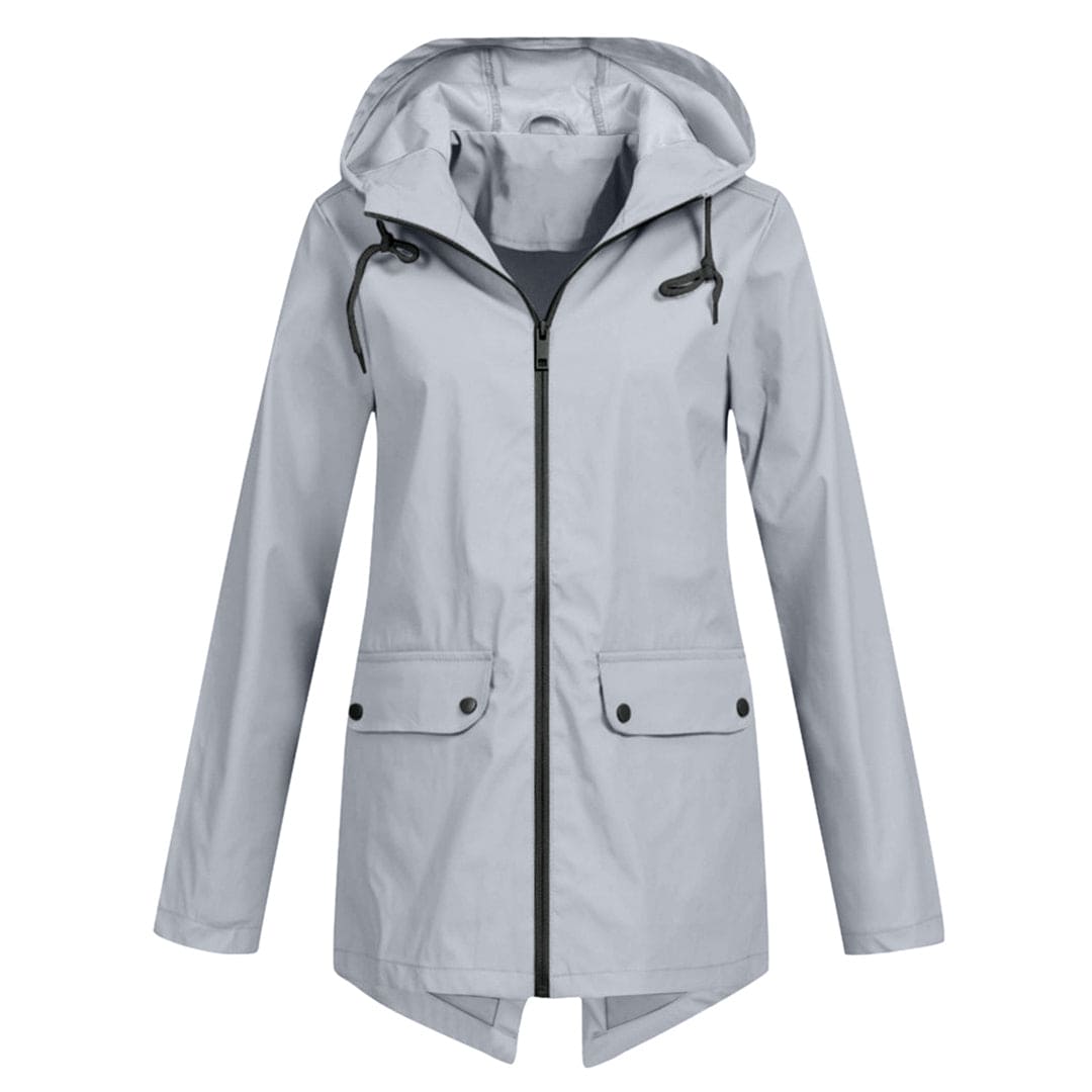 Waterdichte Dames Regenjas met Capuchon Modern Design