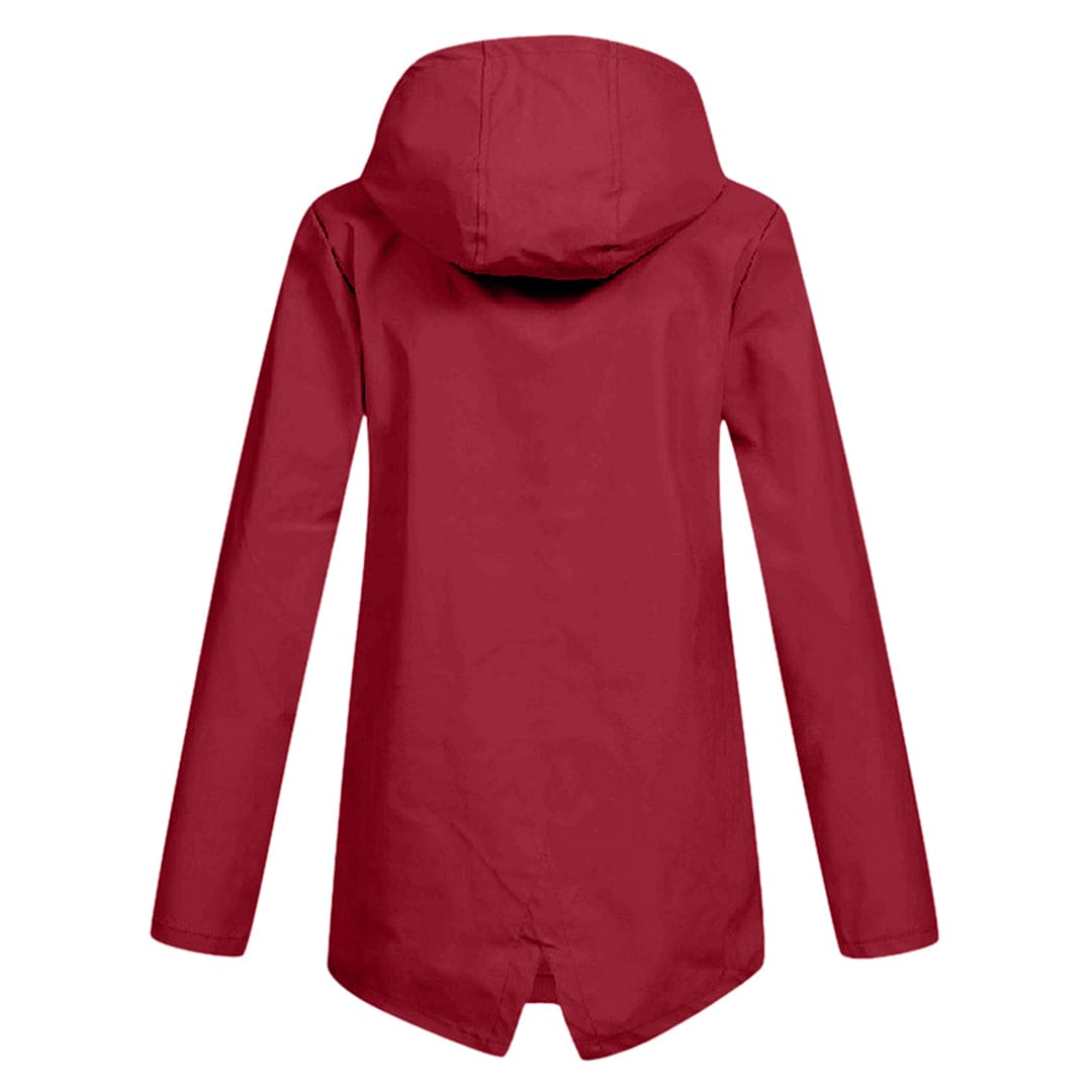Waterdichte Dames Regenjas met Capuchon Modern Design