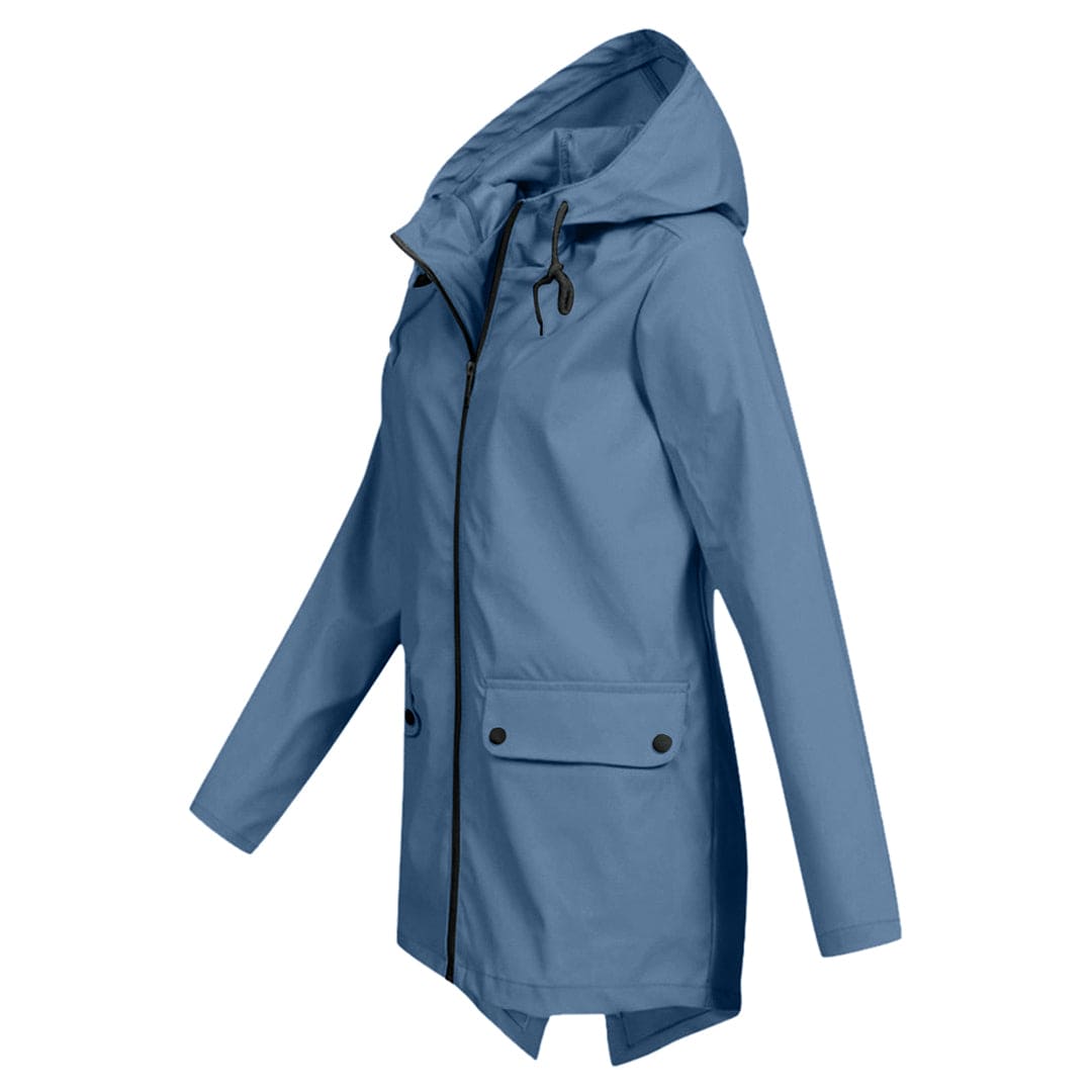 Waterdichte Dames Regenjas met Capuchon Modern Design
