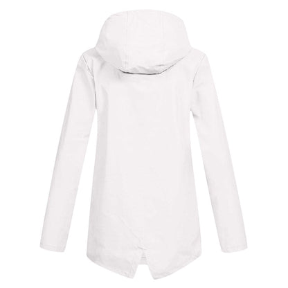 Waterdichte Dames Regenjas met Capuchon Modern Design