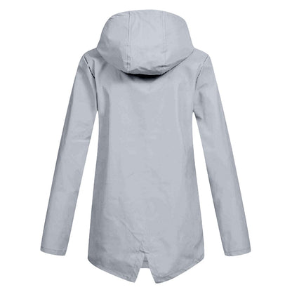 Waterdichte Dames Regenjas met Capuchon Modern Design