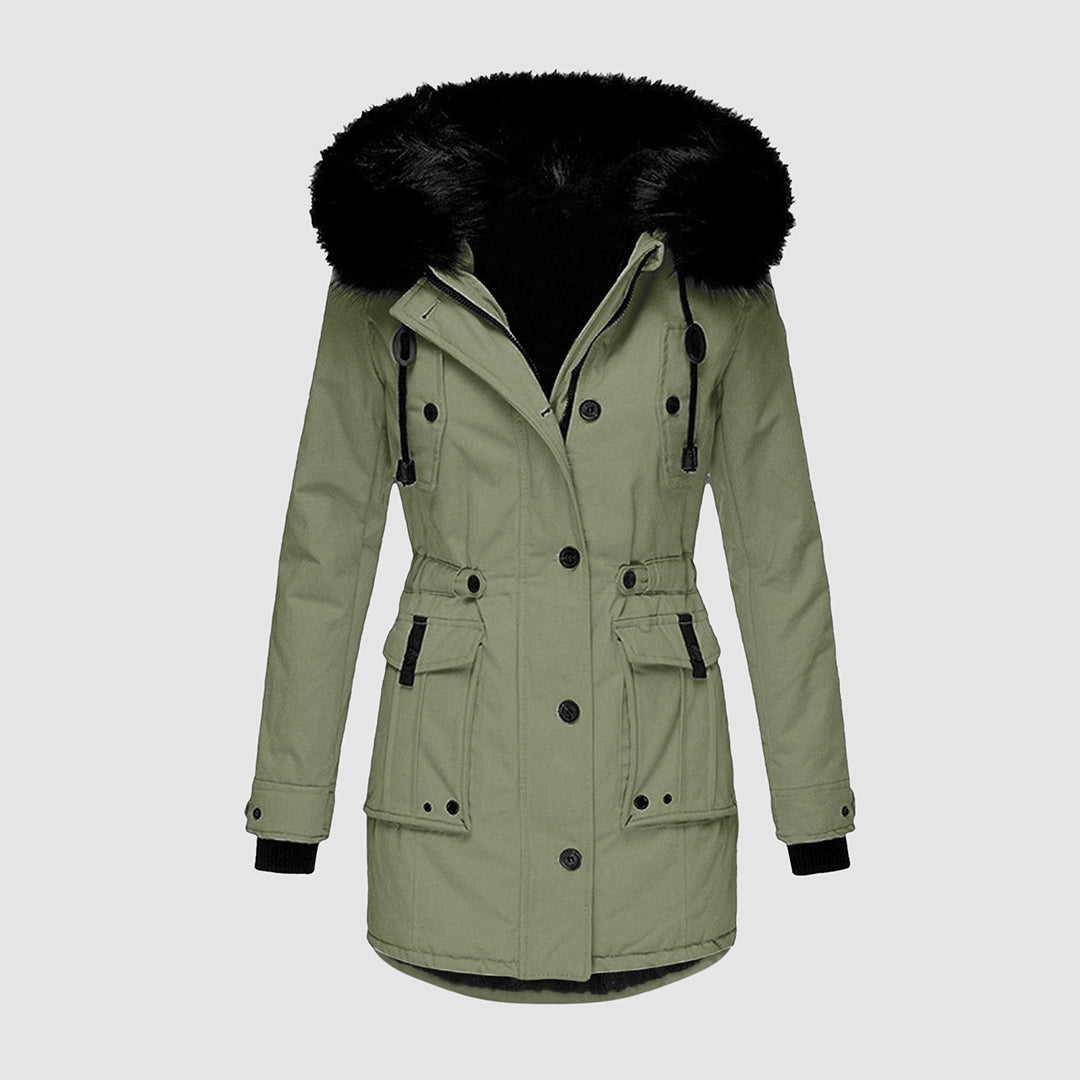 Warme Winterjas Fleecevoering voor Vrouw