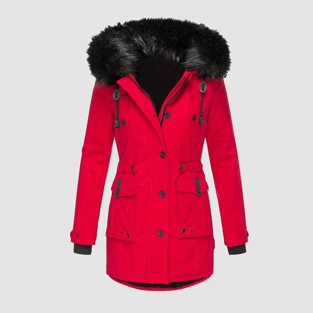 Warme Winterjas Fleecevoering voor Vrouw