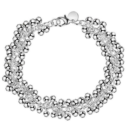 Zilveren Armband met Kralen en Mooie Details - Mode Vibes