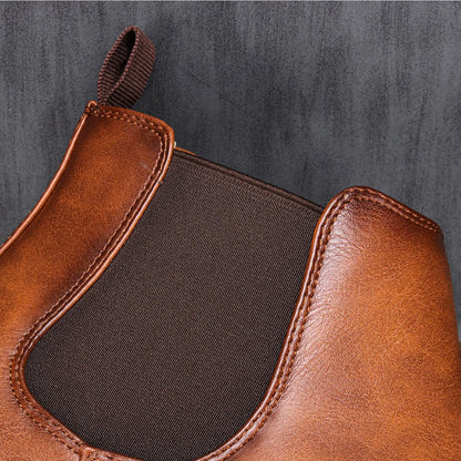 Heren Chelsea Laarzen Comfortabel Zwart voor Herfst