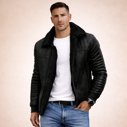 Fanucci | Giacca bomber invernale da uomo in stile vintage 5