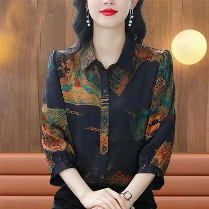 Zomerse Verleiding Wordkrafter's Chiffon Blouse voor Vrouwen