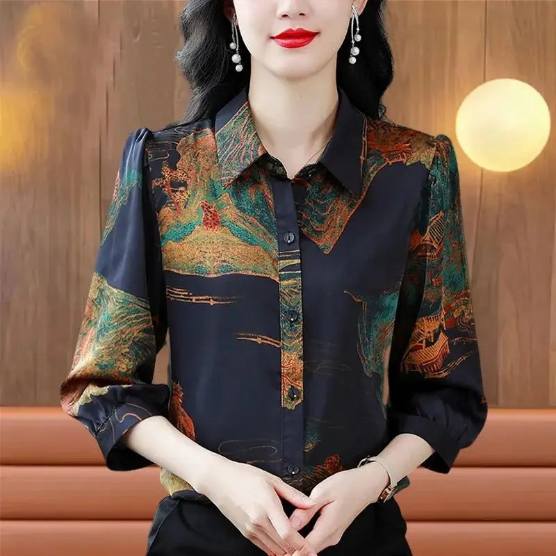Zomerse Verleiding Wordkrafter's Chiffon Blouse voor Vrouwen
