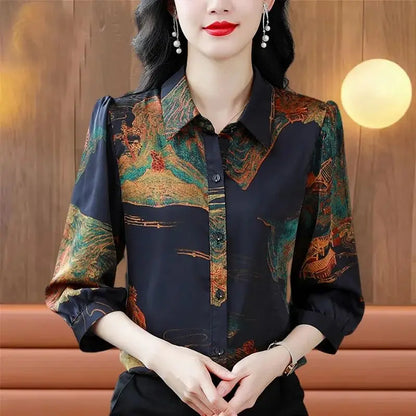 Zomerse Verleiding Wordkrafter's Chiffon Blouse voor Vrouwen