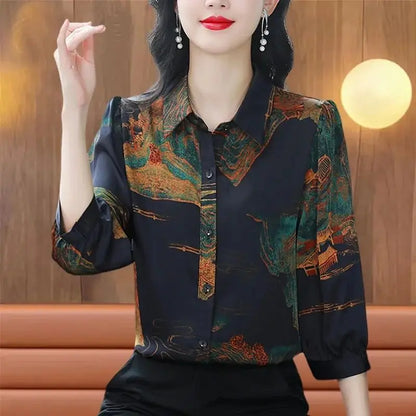 Zomerse Verleiding Wordkrafter's Chiffon Blouse voor Vrouwen