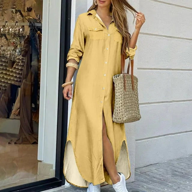 Maxi Jurk Casual Vrouwen Zomerjurk