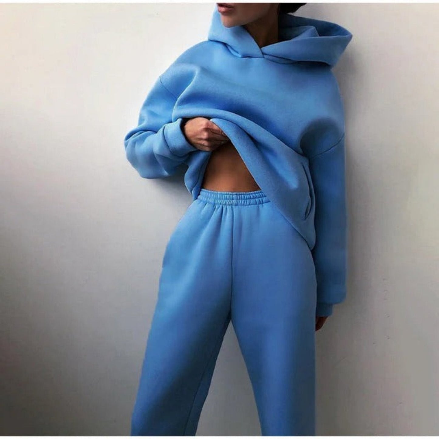 Casual Dames Winterset met Hoodie en Broek – Warm & Comfortabel