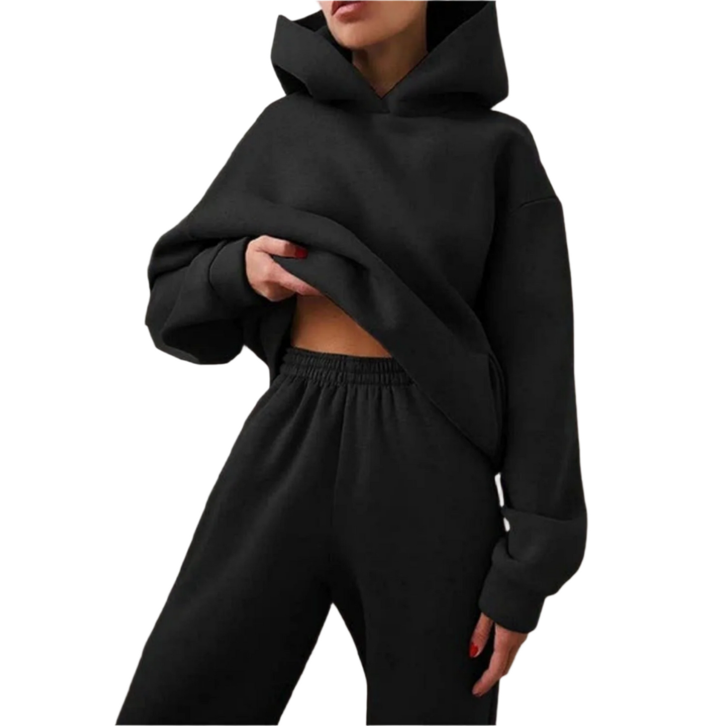 Casual Dames Winterset met Hoodie en Broek – Warm & Comfortabel