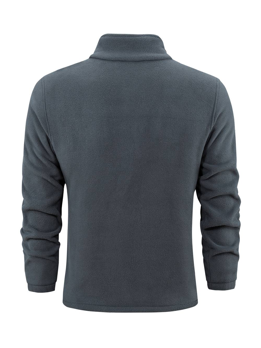 Fleece vest met opstaande kraag