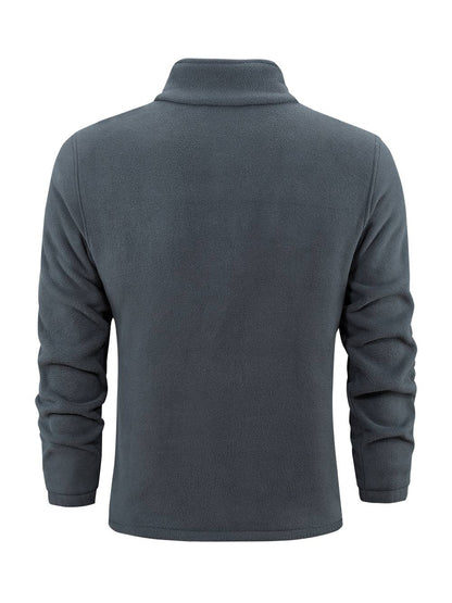 Fleece vest met opstaande kraag